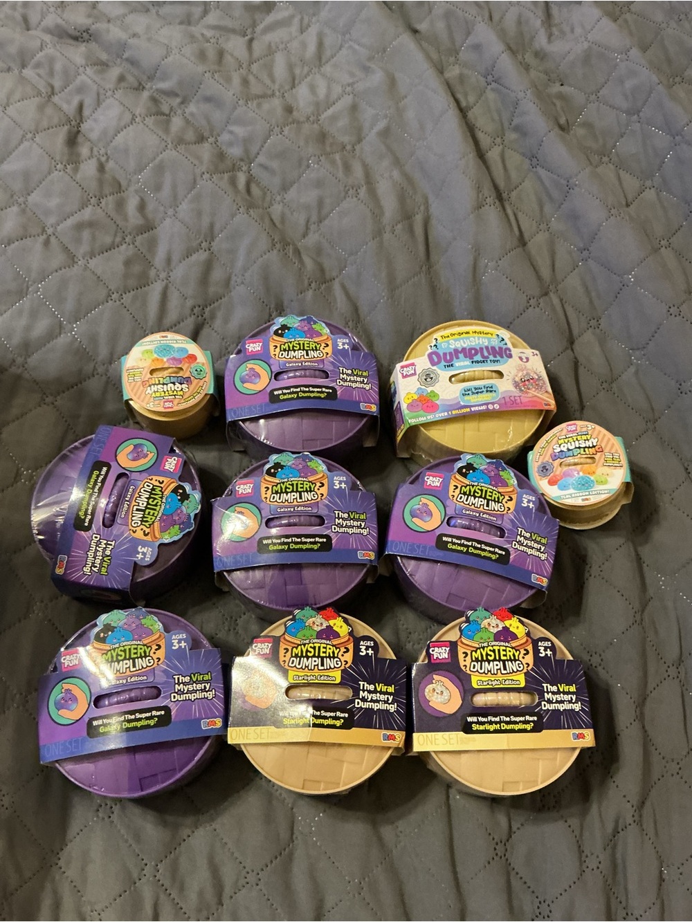 Squishmallows Mystery Dumpling Collectible Set - Purple & Tan